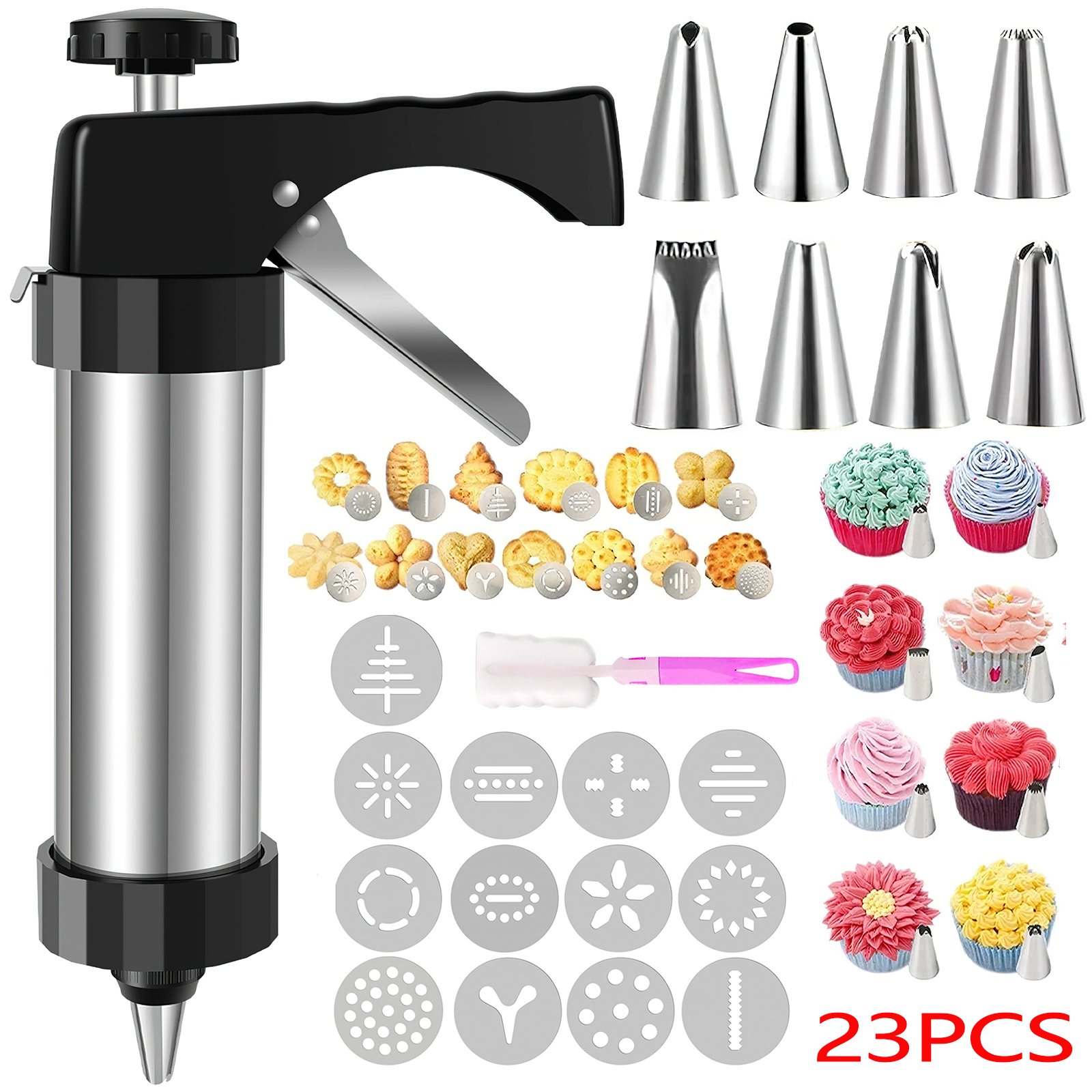 Christmas Cookie Press Gun and - Churros Maker Gun avaliação e preço