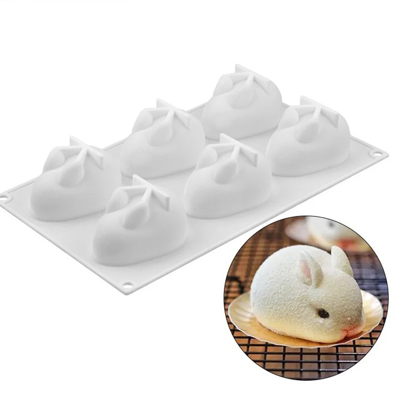 Silicone 3D Bunny Rabbit Cake  - Bunny Cake Mold avaliação e preço