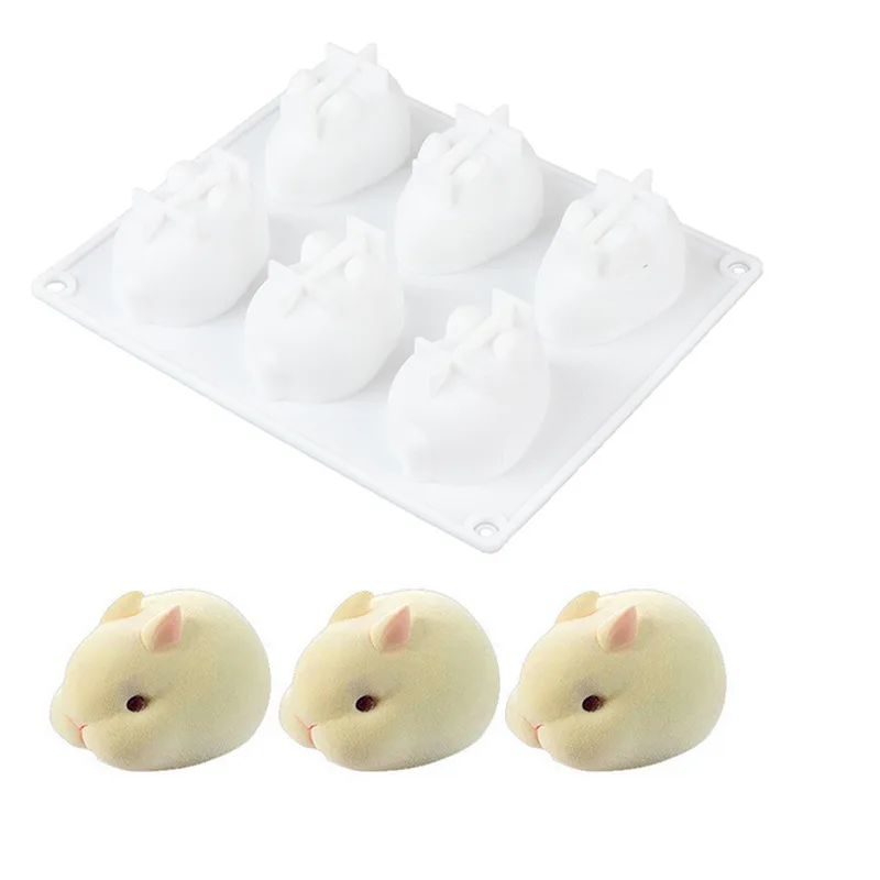 Silicone 3D Bunny Rabbit Cake  - Bunny Cake Mold avaliação e preço