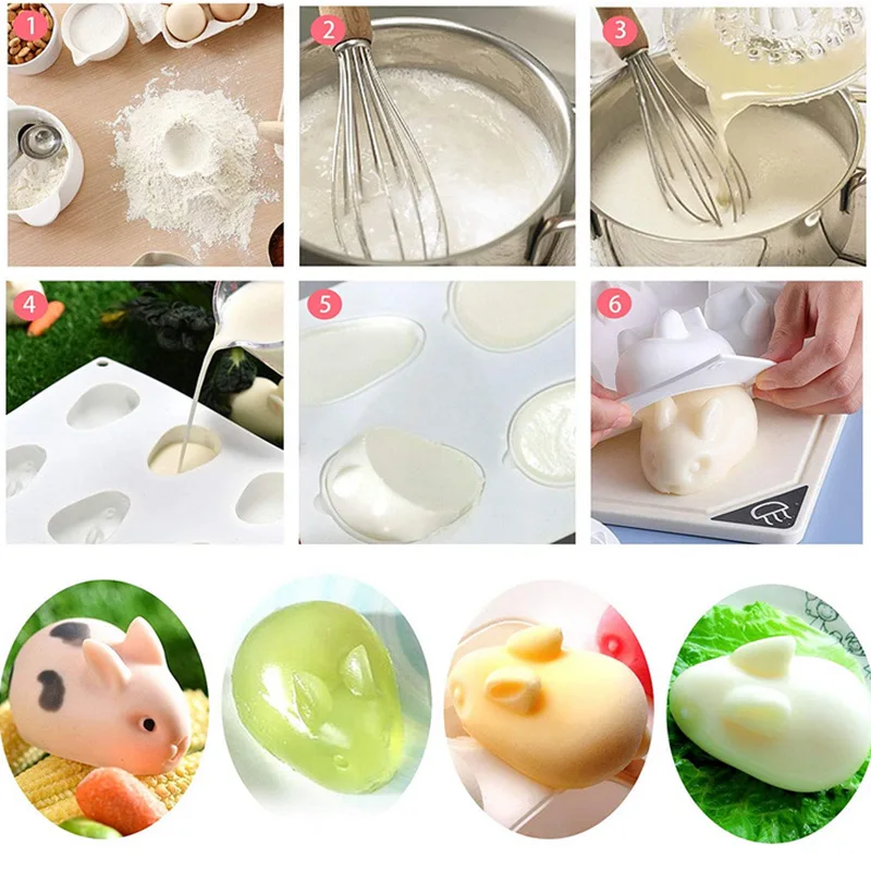 Silicone 3D Bunny Rabbit Cake  - Bunny Cake Mold avaliação e preço