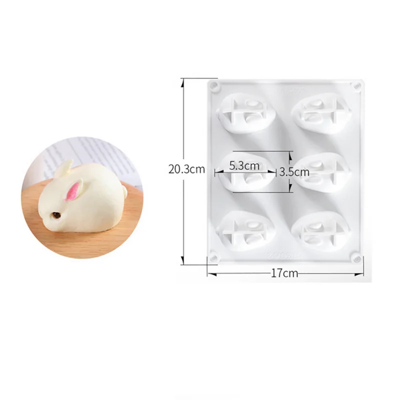 Silicone 3D Bunny Rabbit Cake  - Bunny Cake Mold avaliação e preço