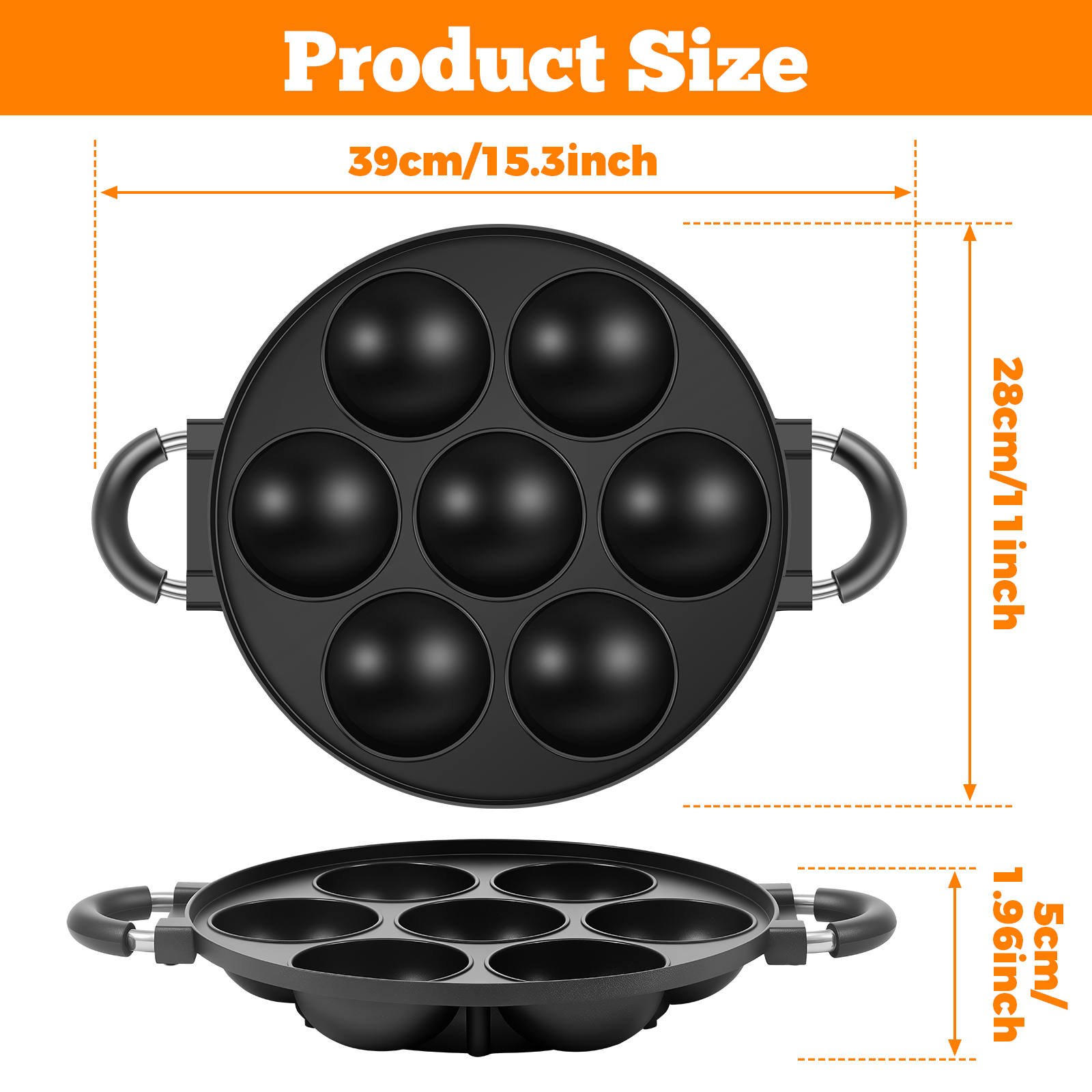 16/7 Holes Takoyaki Pan Alumin - Takoyaki Grill Plate avaliação e preço
