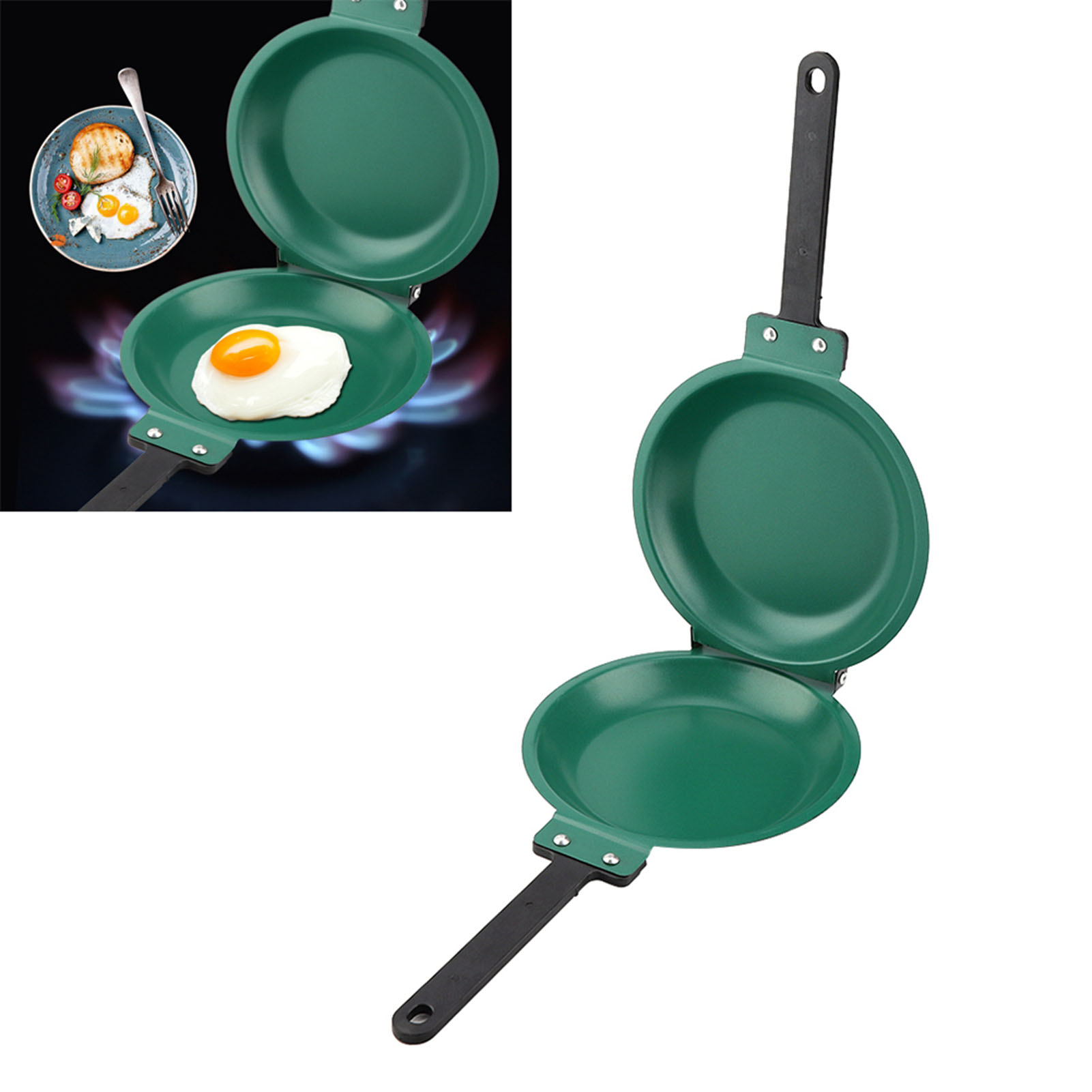 Double Side Titanium Steel Coa - Mini Pancake Griddle avaliação e preço