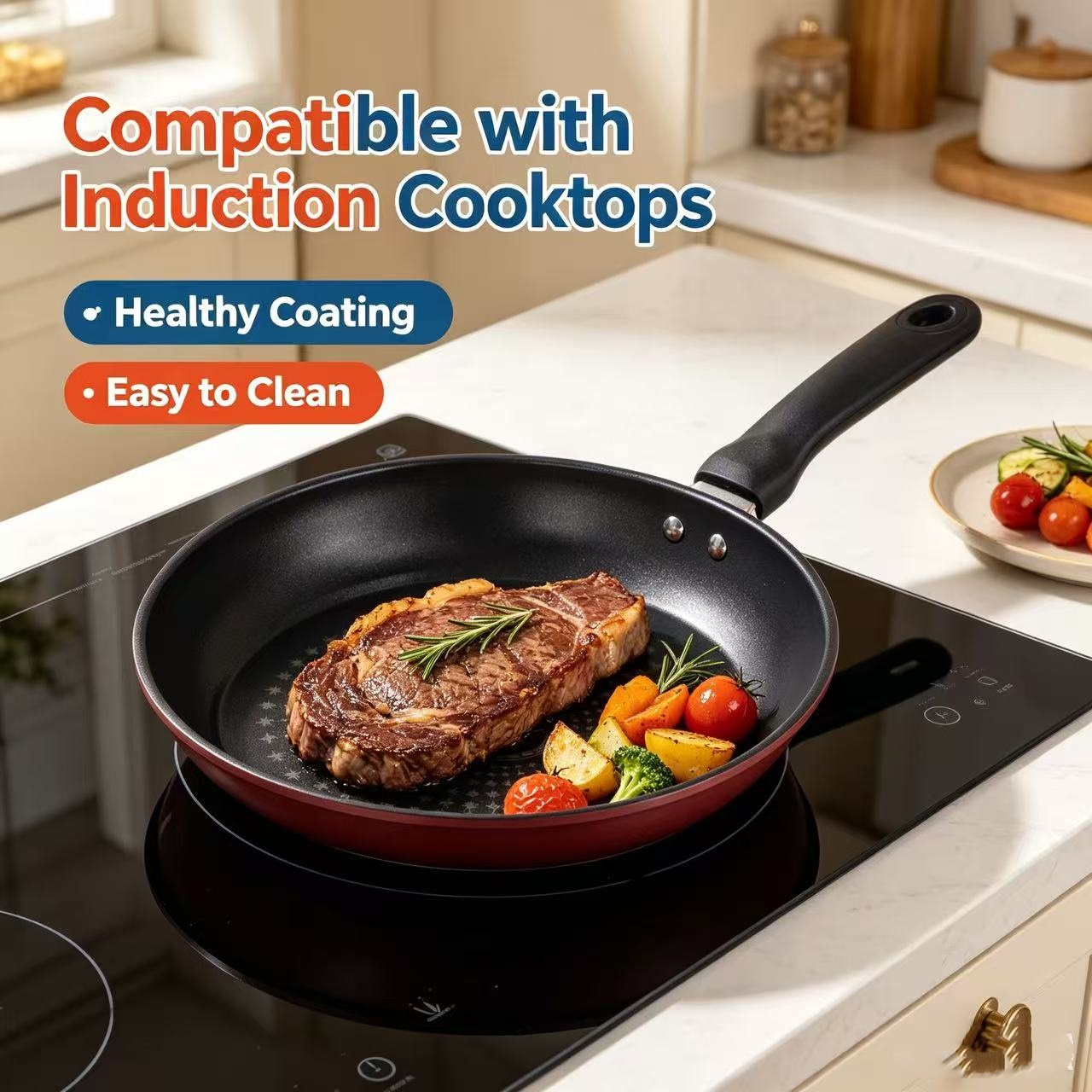 Premium Granite Non Stick Fryi - Mini Pancake Griddle avaliação e preço