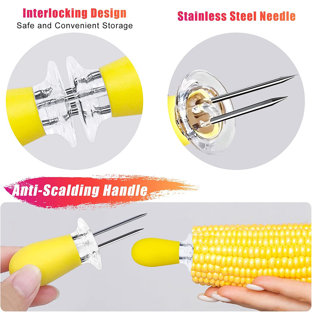 LMETJMA 12pcs/set Corn Holders - Corn Dog Stick avaliação e preço