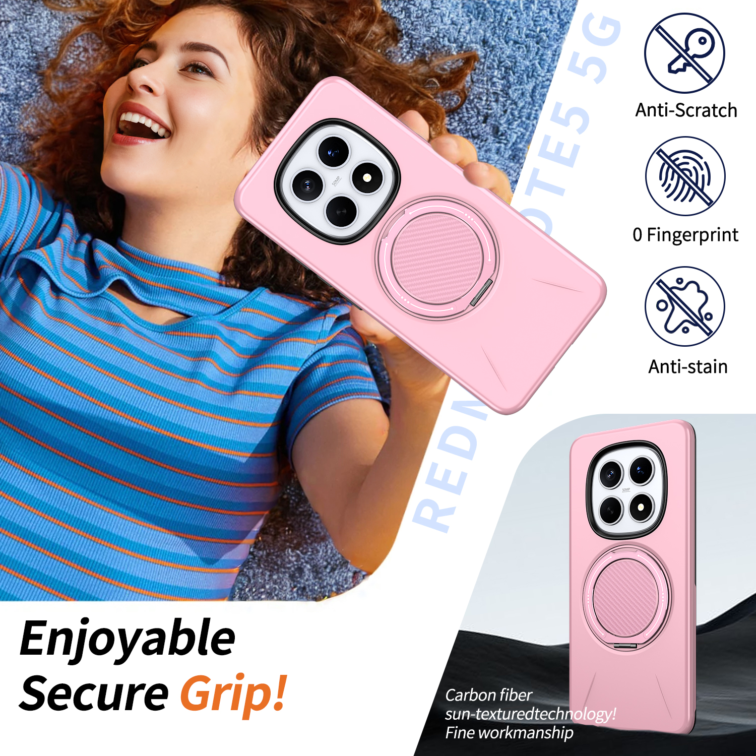 For Xiaomi Redmi Note 15 Pro P - Taco Stand Holder avaliação e preço