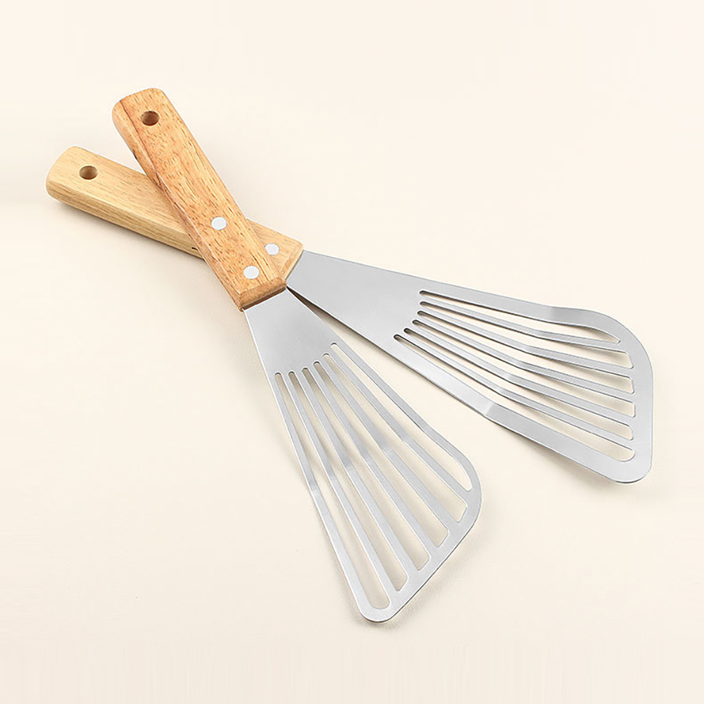 1PC Stainless Steel Fish Fryin - Okonomiyaki Spatula avaliação e preço