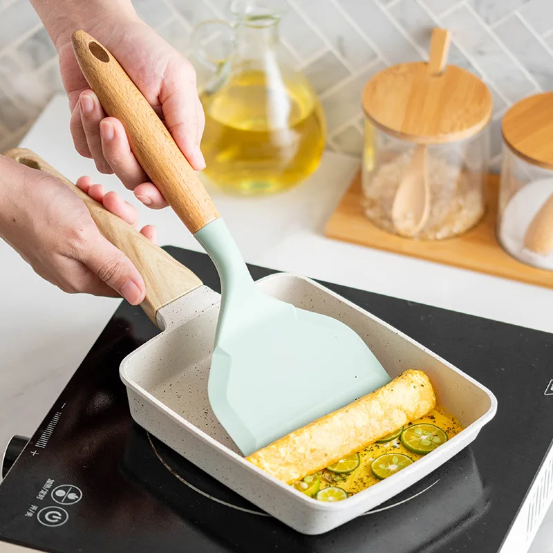 Non-stick Silicone Spatula Wid - Okonomiyaki Spatula avaliação e preço