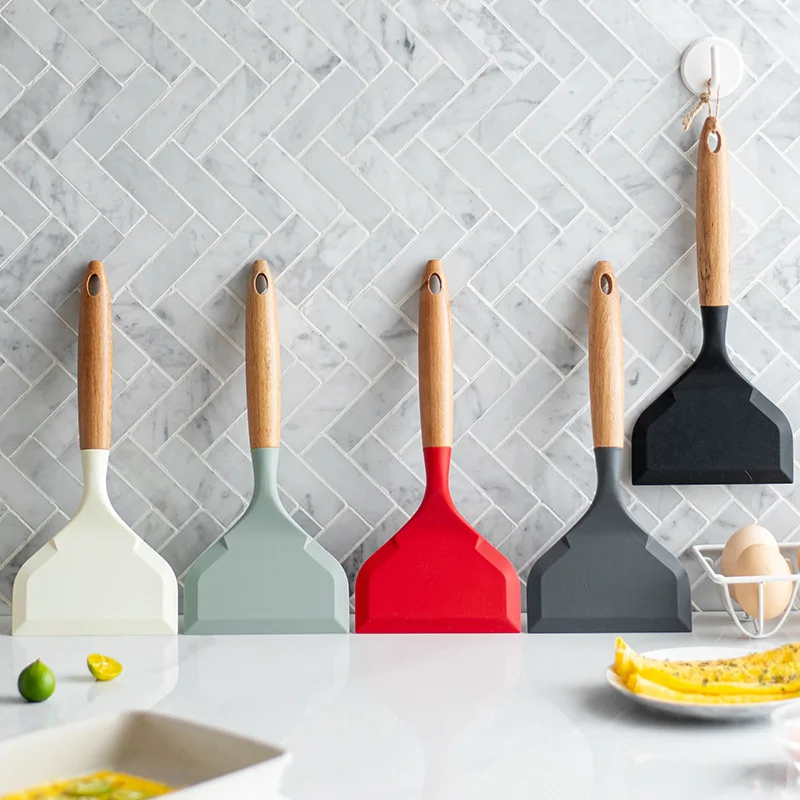 Non-stick Silicone Spatula Wid - Okonomiyaki Spatula avaliação e preço