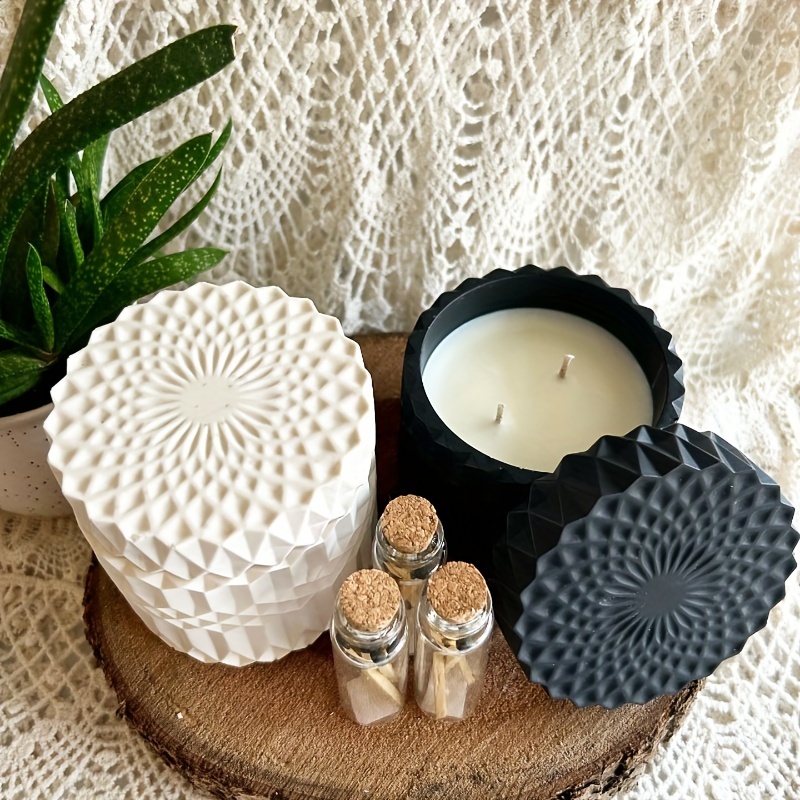 1set Ripple Candle Cup Resin M - Potsticker Mold avaliação e preço