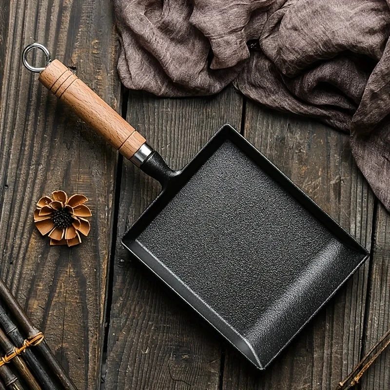 1Pc Japanese Cast Iron Pan Fry - Mini Pancake Griddle avaliação e preço
