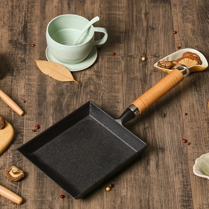 1Pc Japanese Cast Iron Pan Fry - Mini Pancake Griddle avaliação e preço