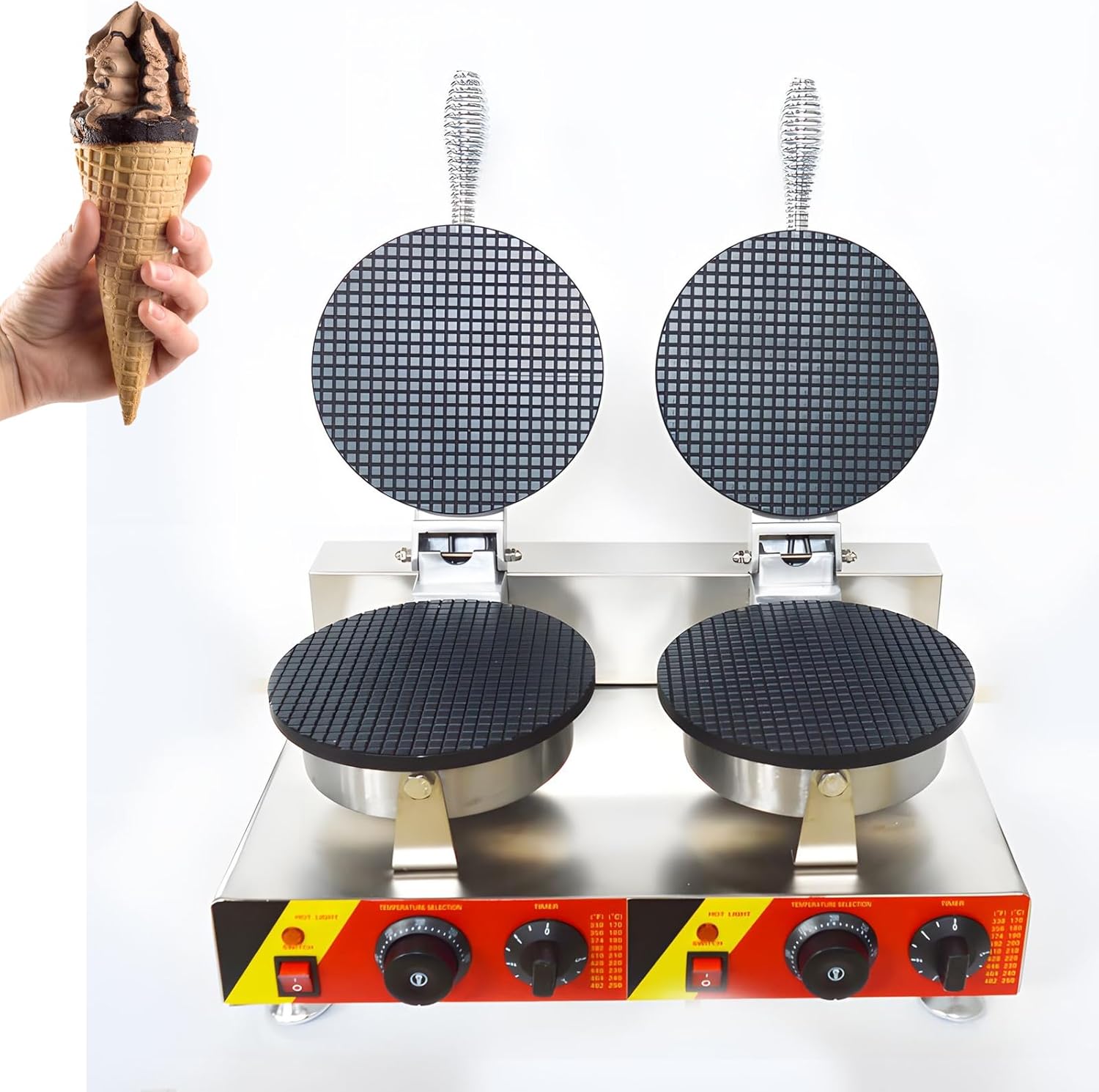 110V Commercial Double Station - Waffle Cone Maker avaliação e preço