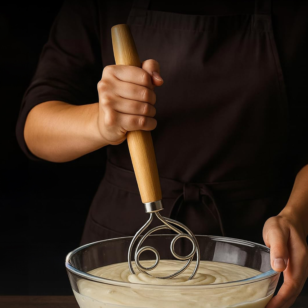 304 Stainless Steel Dough Whis - Danish Pancake Pan avaliação e preço