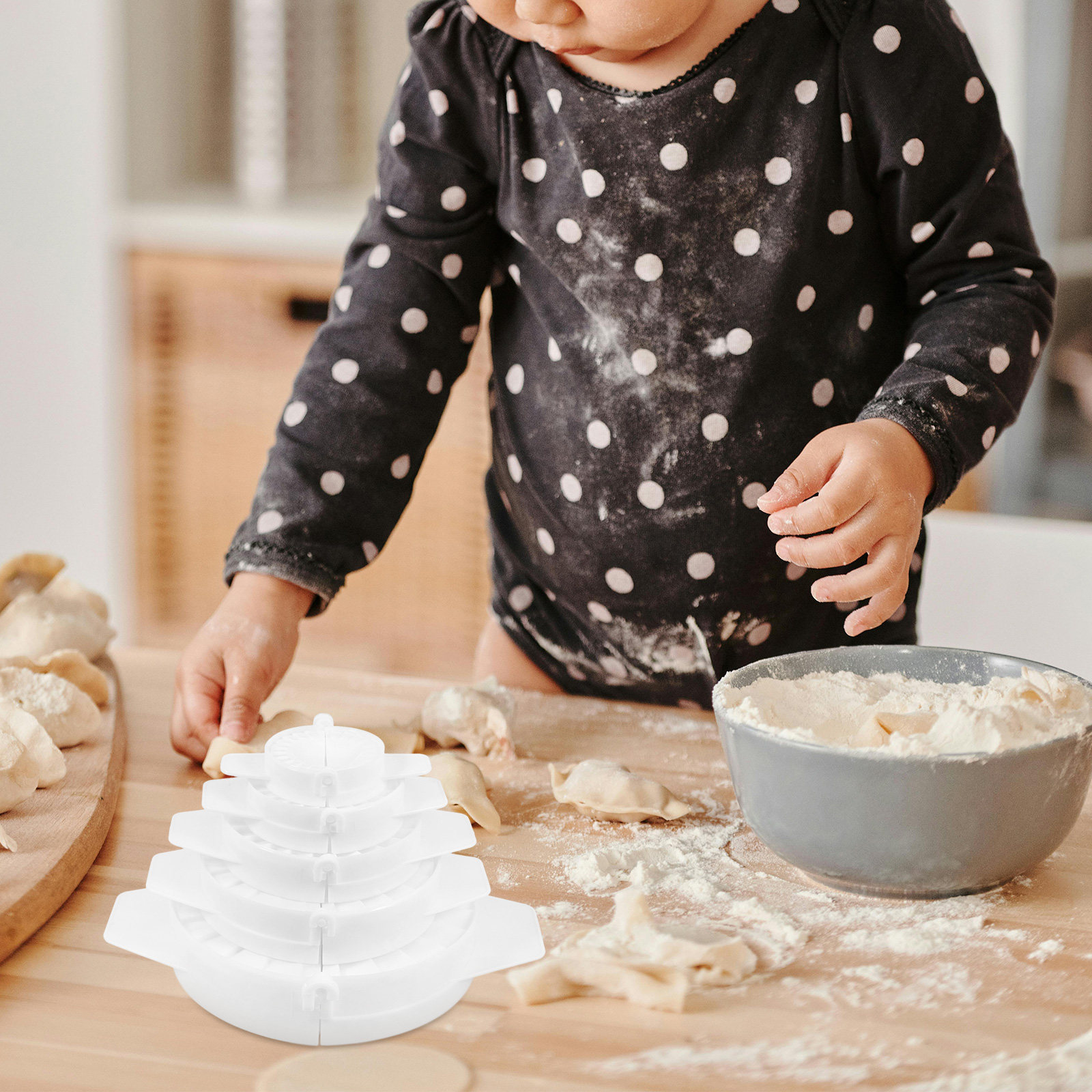 5Pcs Chinese Dumpling Maker Se - Dumpling Press Set avaliação e preço