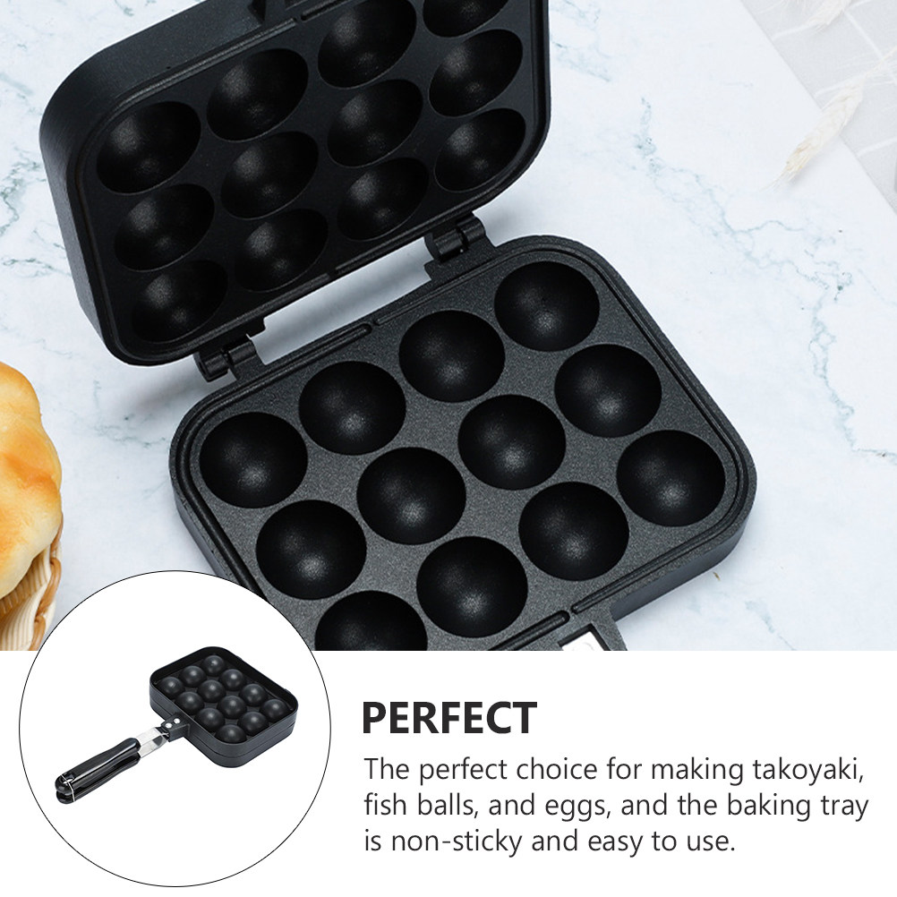 Household Egg Pan 12-Holes Non - Takoyaki Grill Plate avaliação e preço
