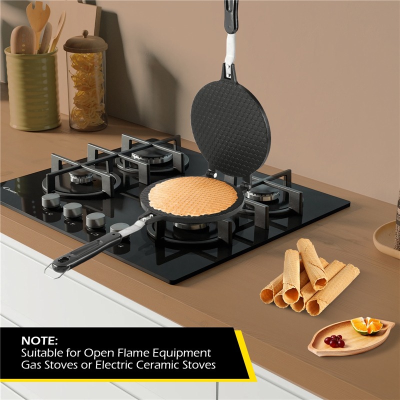 22cm Non-Stick Egg Roll Waffle - Waffle Cone Maker avaliação e preço