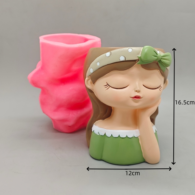 Silicone mold cute bow girl fl - Potsticker Mold avaliação e preço