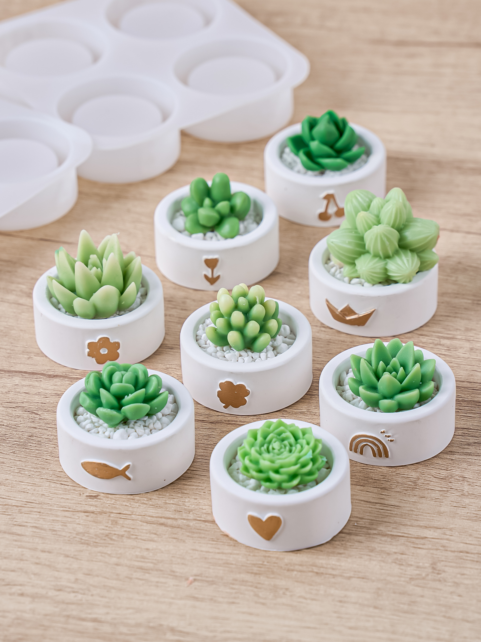 Round Candle Cup Holder Silico - Potsticker Mold avaliação e preço