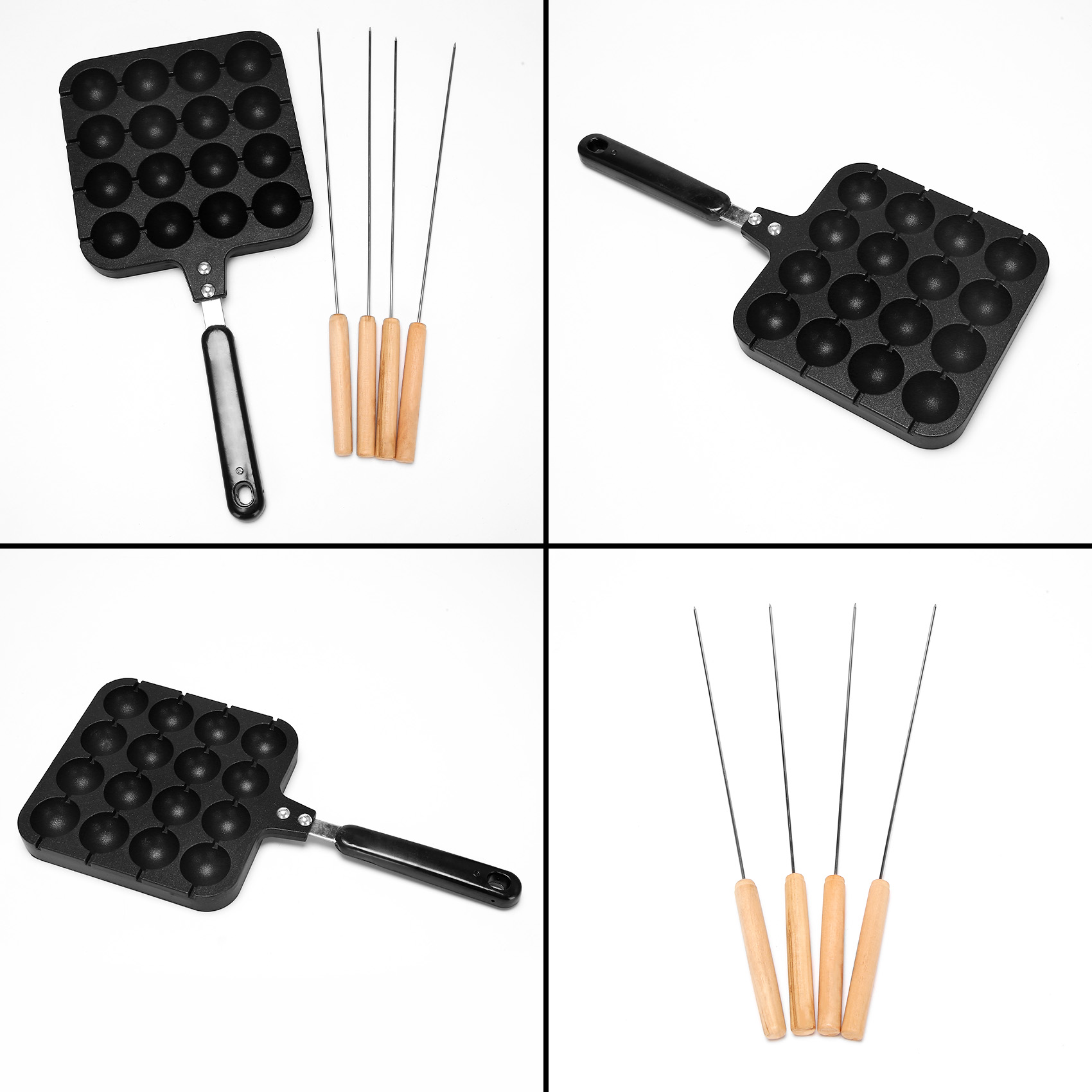 F-T 16 Holes Aluminum Takoyaki - Takoyaki Grill Plate avaliação e preço