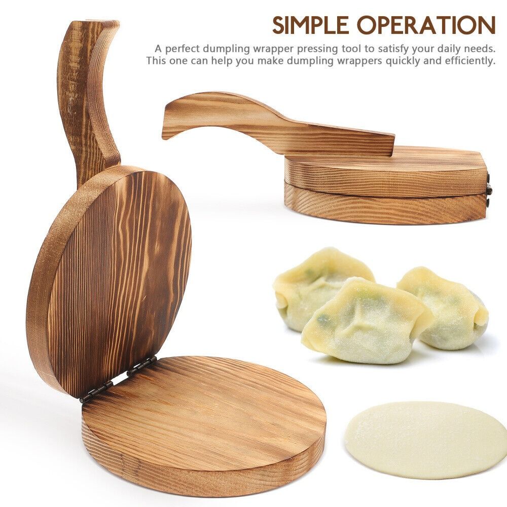 Wooden Dough Presser Chapati P - Dumpling Press Set avaliação e preço