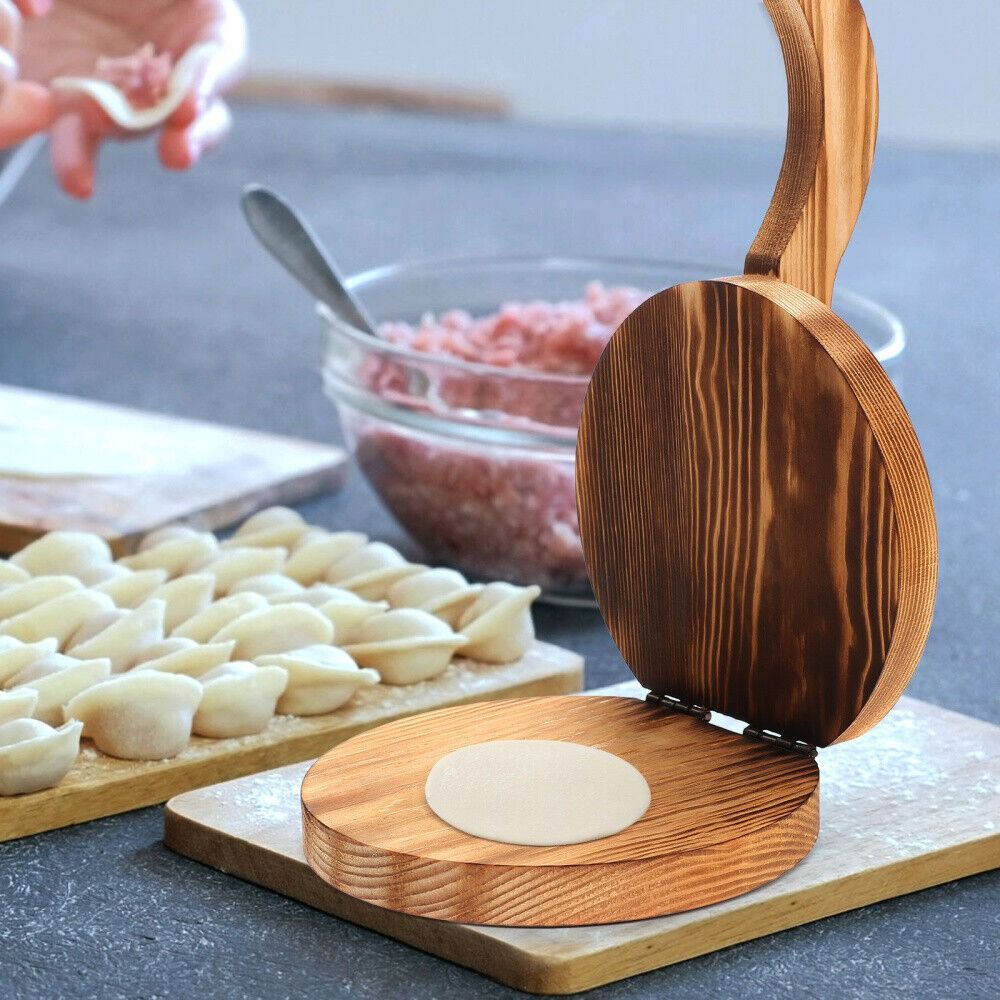 Wooden Dough Presser Chapati P - Dumpling Press Set avaliação e preço