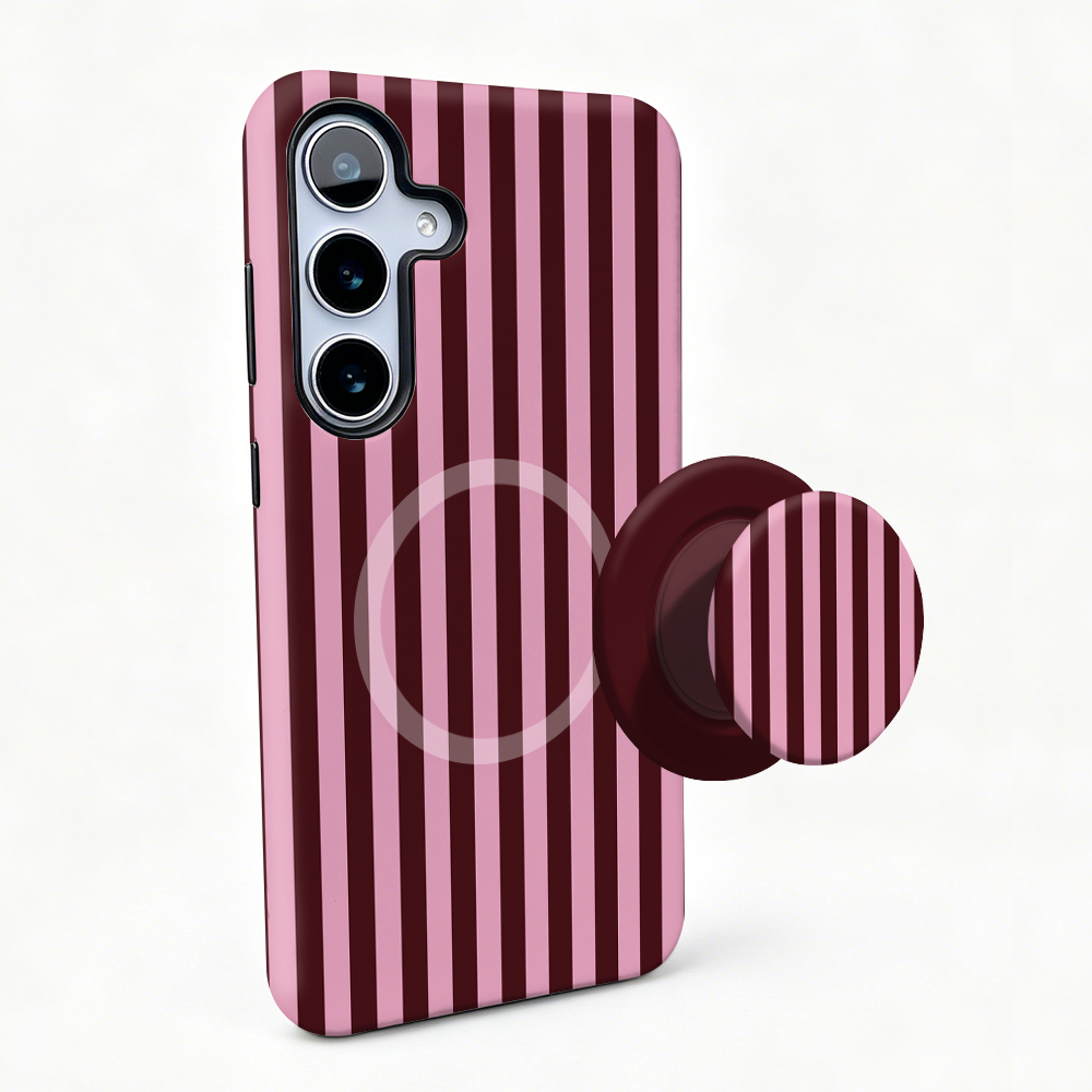 Stripe Magnetic Case For Samsu - Taco Stand Holder avaliação e preço
