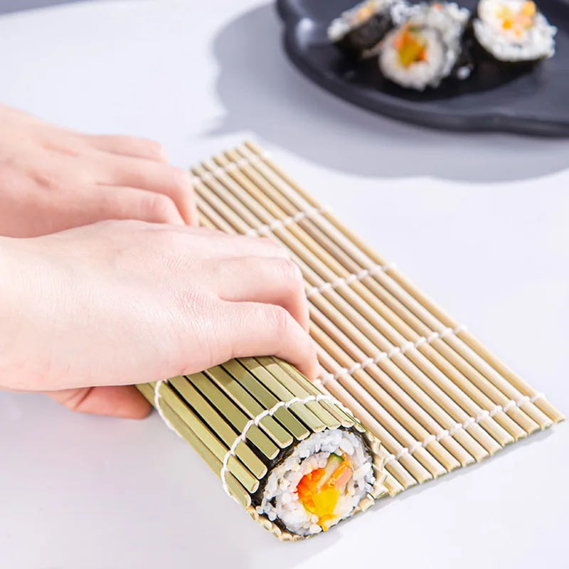 DIY Bamboo Sushi Maker Rolling - Spring Roll Wrapper avaliação e preço