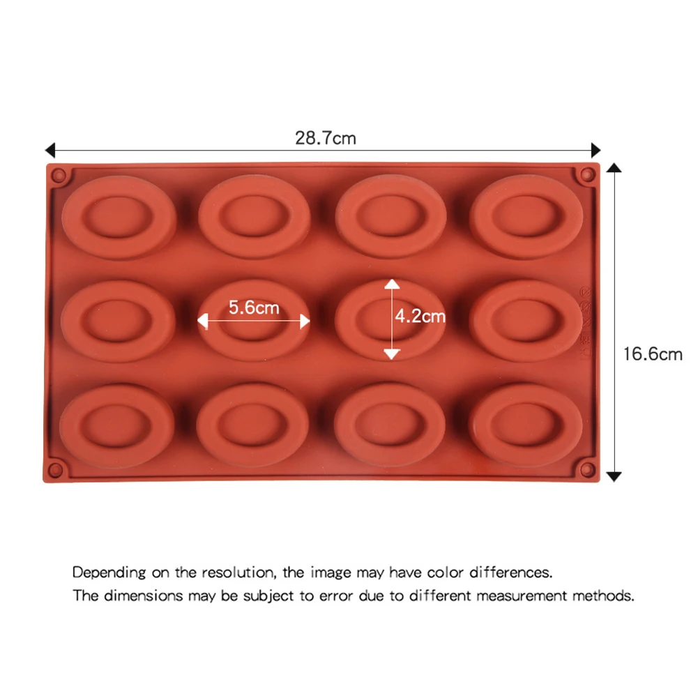 Flexible 12 Cavity Silicone Do - Donut Mold Silicone avaliação e preço