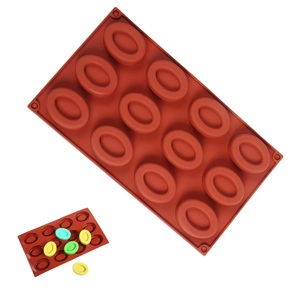 Flexible 12 Cavity Silicone Do - Donut Mold Silicone avaliação e preço