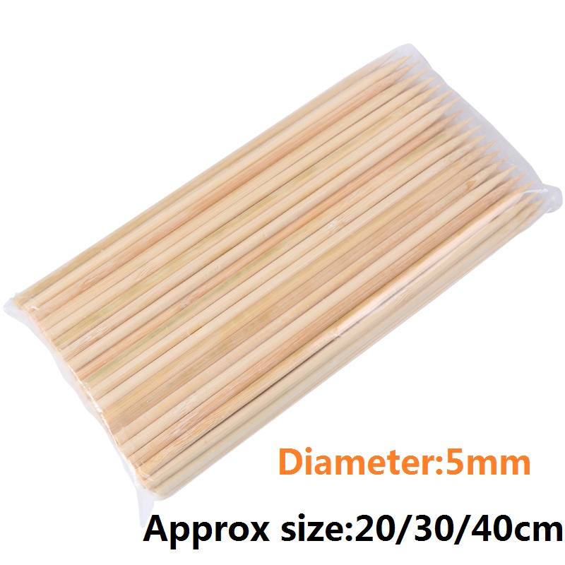 20/30/40cm x 5mm Bamboo Wooden - Corn Dog Stick avaliação e preço