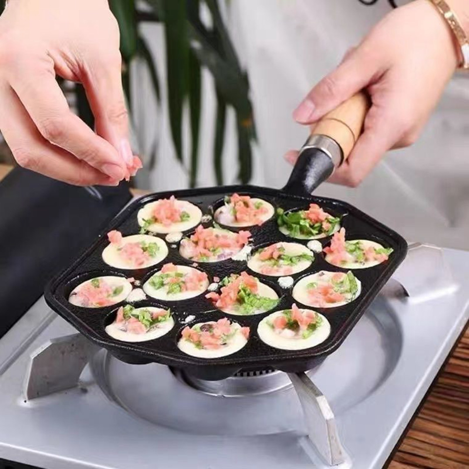 Takoyaki Grill Pan Easy To Cle - Takoyaki Grill Plate avaliação e preço