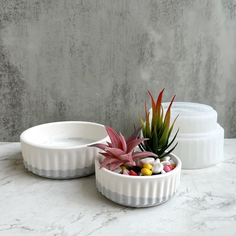 Stripe Flowerpot Silicone Mold - Potsticker Mold avaliação e preço