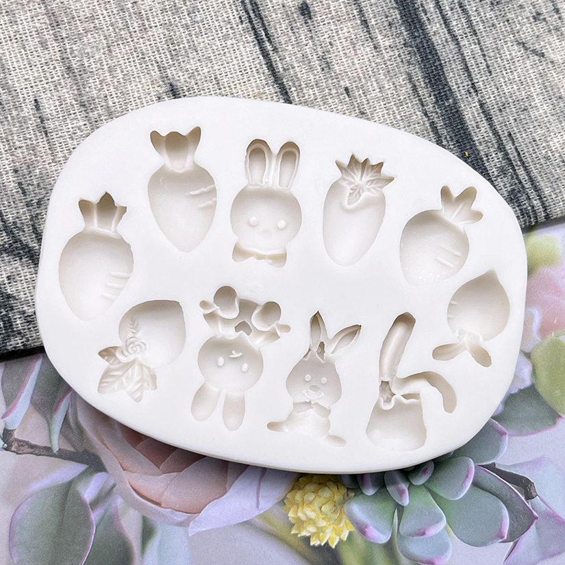 Easter Bunny Rabbit Radish Sil - Bunny Cake Mold avaliação e preço
