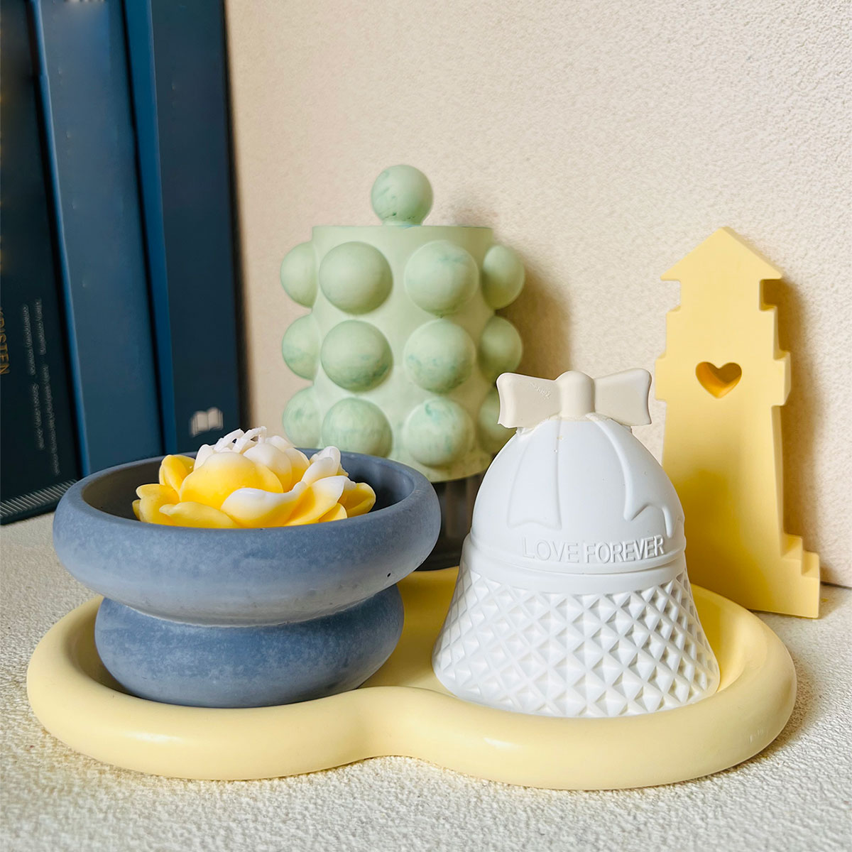 Bubble Jar Candle Vessel Concr - Donut Mold Silicone avaliação e preço