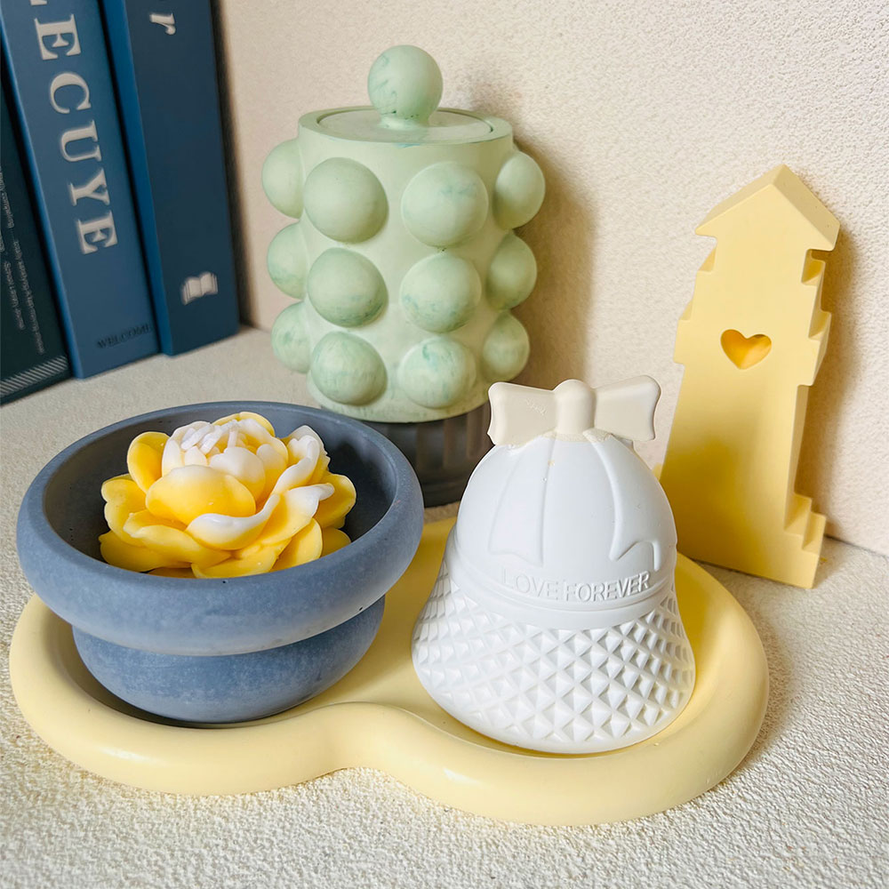 Bubble Jar Candle Vessel Concr - Donut Mold Silicone avaliação e preço
