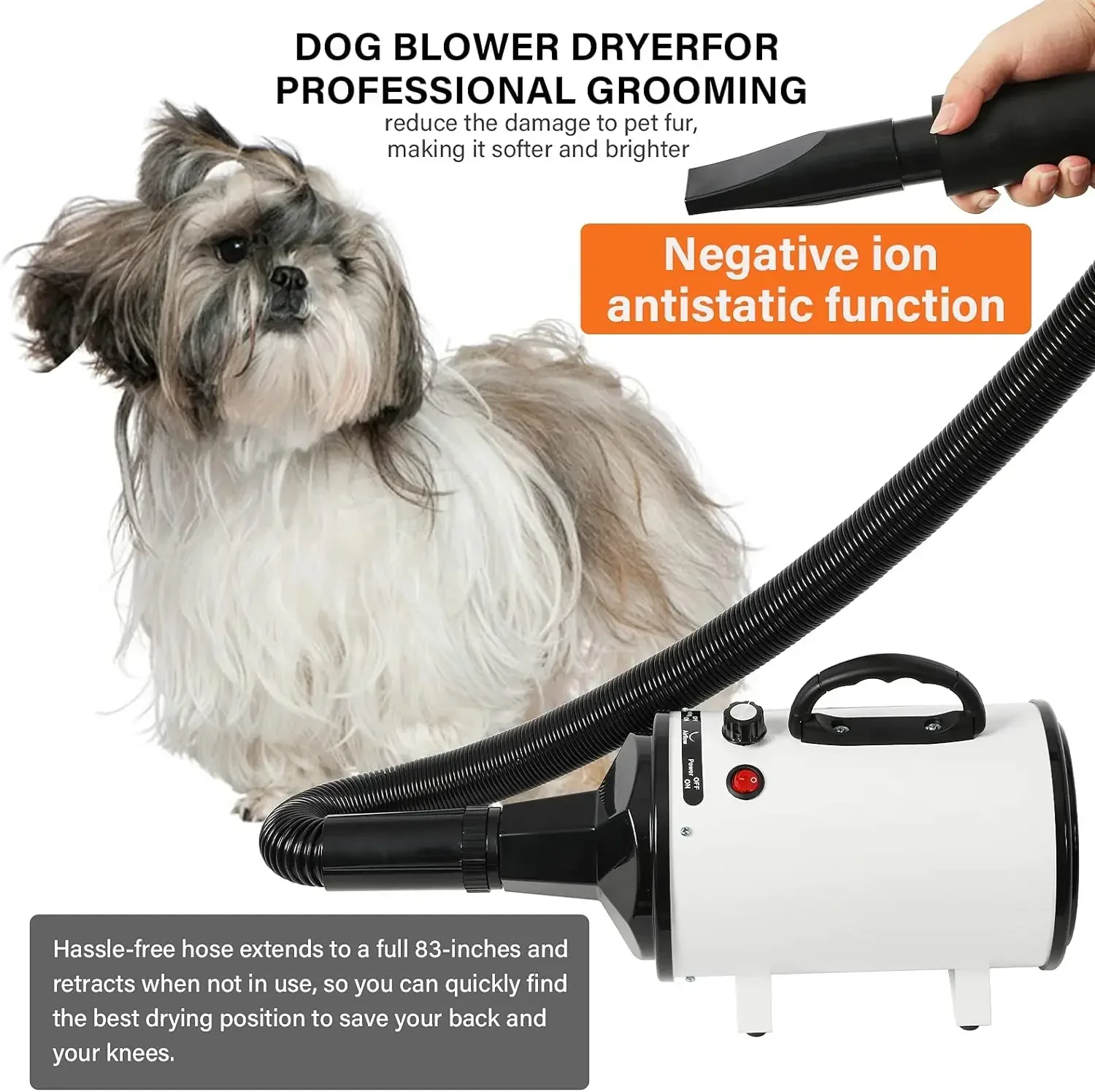 2800W Pet Hair Dryer for Dogs  - Hot Dog Press avaliação e preço