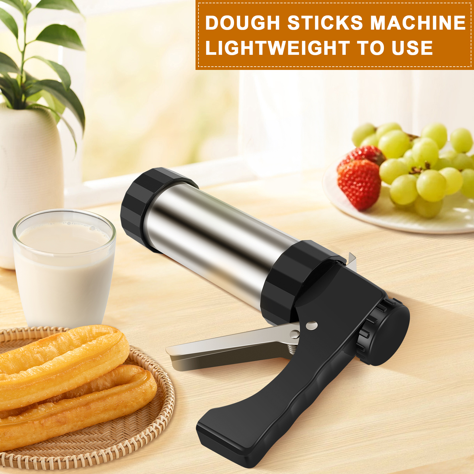 Cookie Press Gun Kit Stainless - Churros Maker Gun avaliação e preço