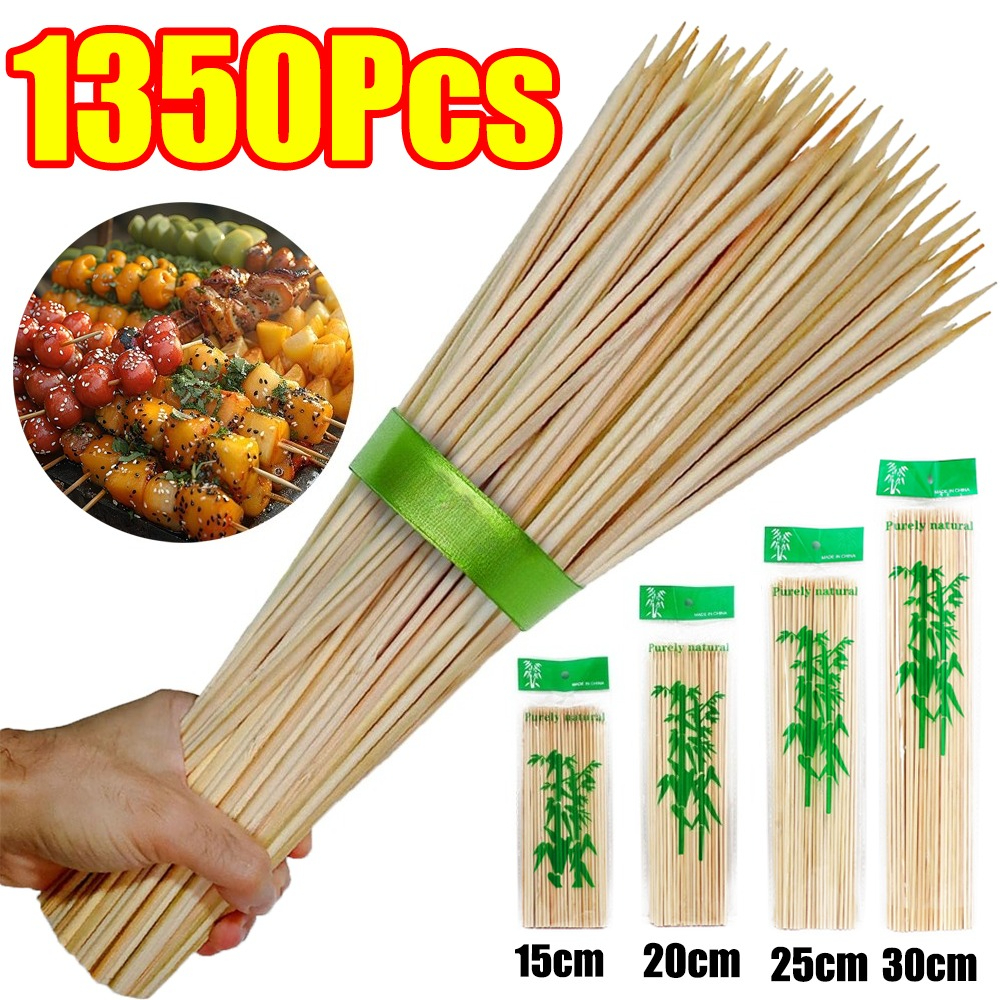 90-1350Pcs BBQ Bamboo Sticks D - Corn Dog Stick avaliação e preço