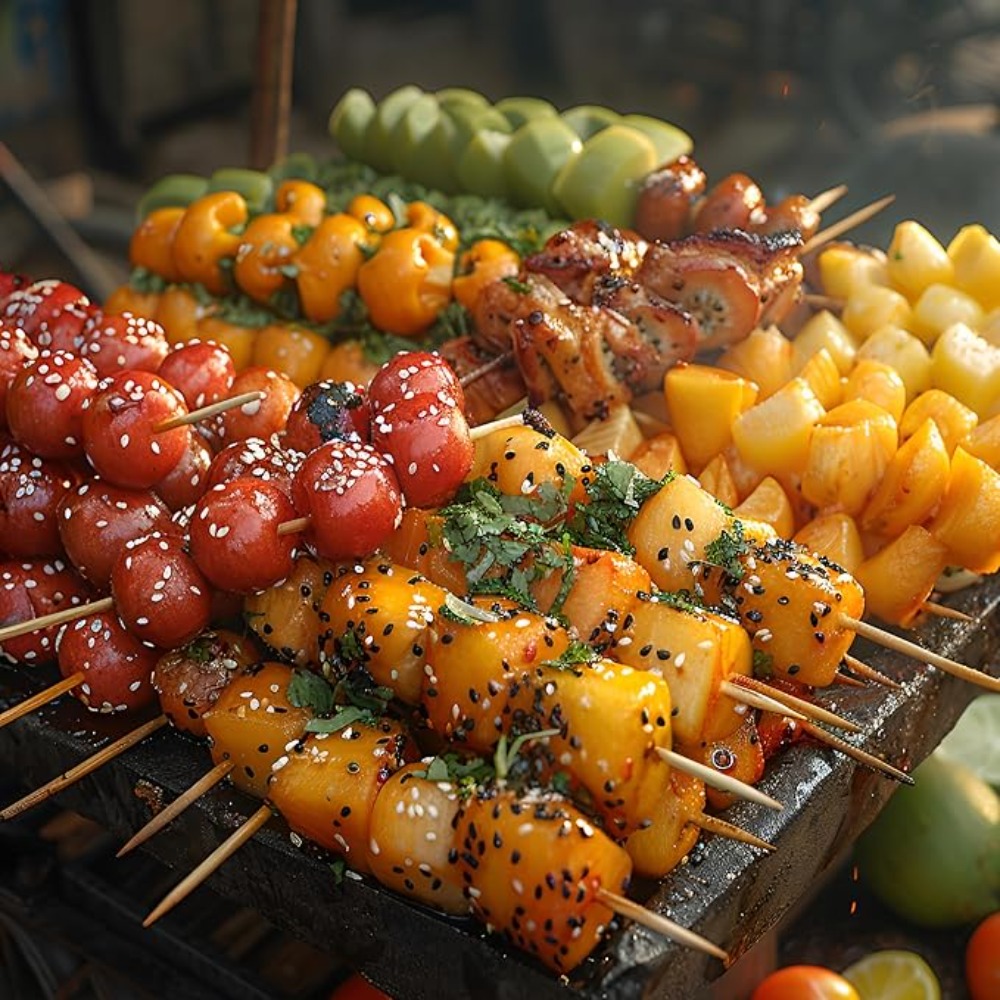 90-1350Pcs BBQ Bamboo Sticks D - Corn Dog Stick avaliação e preço