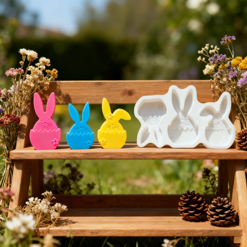 DIY Easter Decoration Resin Bu - Bunny Cake Mold avaliação e preço