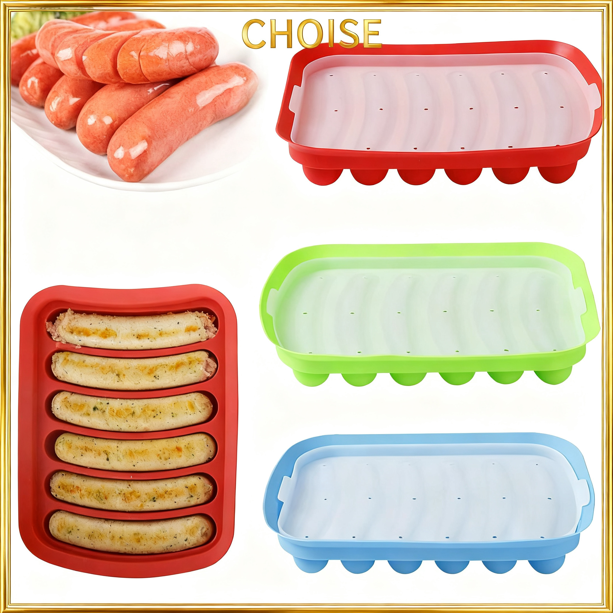 Sausage Maker Mould 6 Grids Si - Hot Dog Press avaliação e preço
