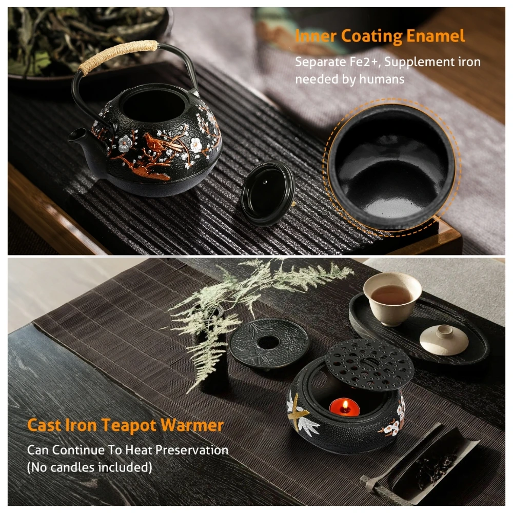 Cast Iron Teapot Set with Alco - Cast Iron Corn avaliação e preço