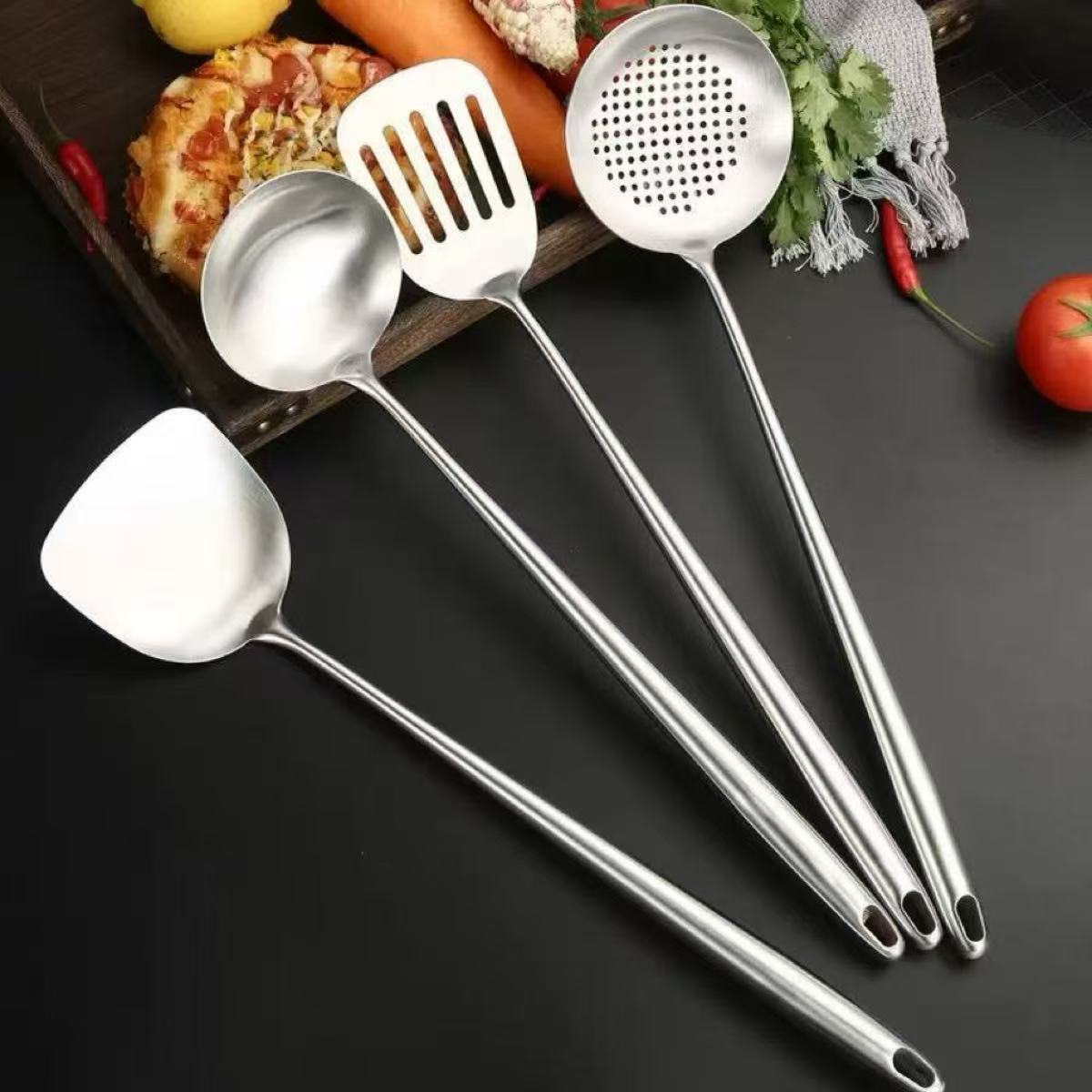 Stainless Steel Wok Spatula Me - Okonomiyaki Spatula avaliação e preço
