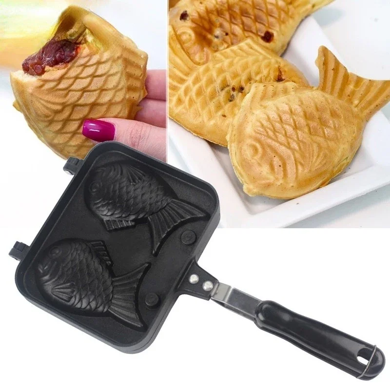 Kitchen Japanese Taiyaki Doubl - Egg Waffle Pan avaliação e preço