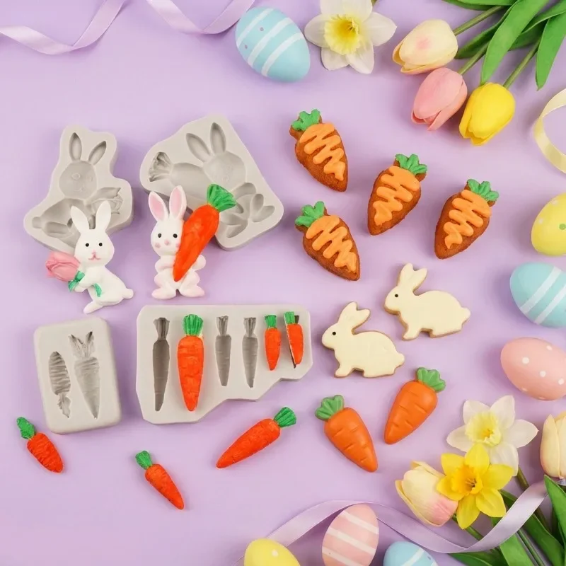 Latest Models 3Pcs Easter Bunn - Bunny Cake Mold avaliação e preço