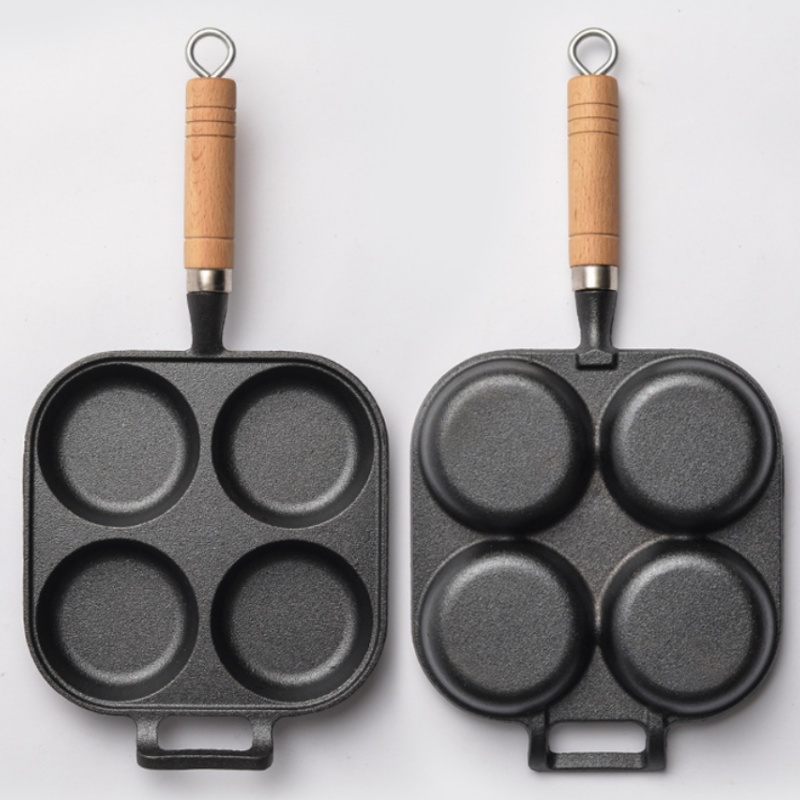 JUSTINLAU 2/4-Hole Omelette Po - Mini Pancake Griddle avaliação e preço