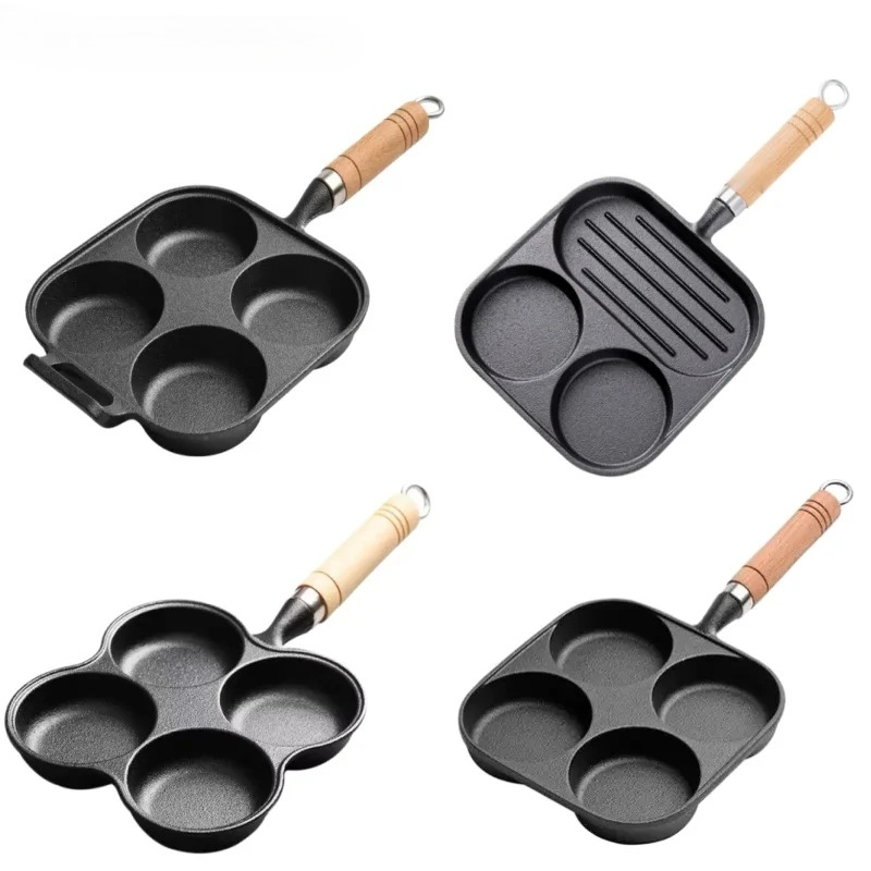 JUSTINLAU 2/4-Hole Omelette Po - Mini Pancake Griddle avaliação e preço