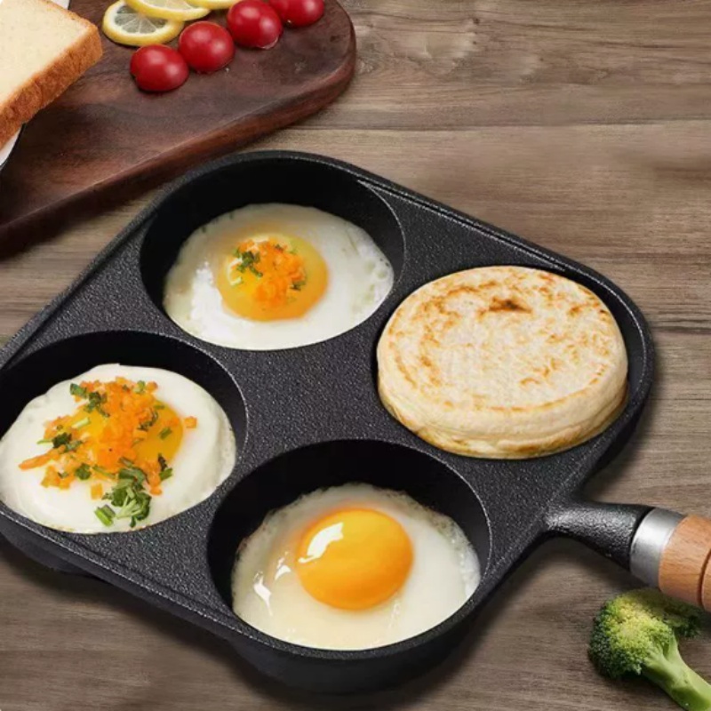 JUSTINLAU 2/4-Hole Omelette Po - Mini Pancake Griddle avaliação e preço