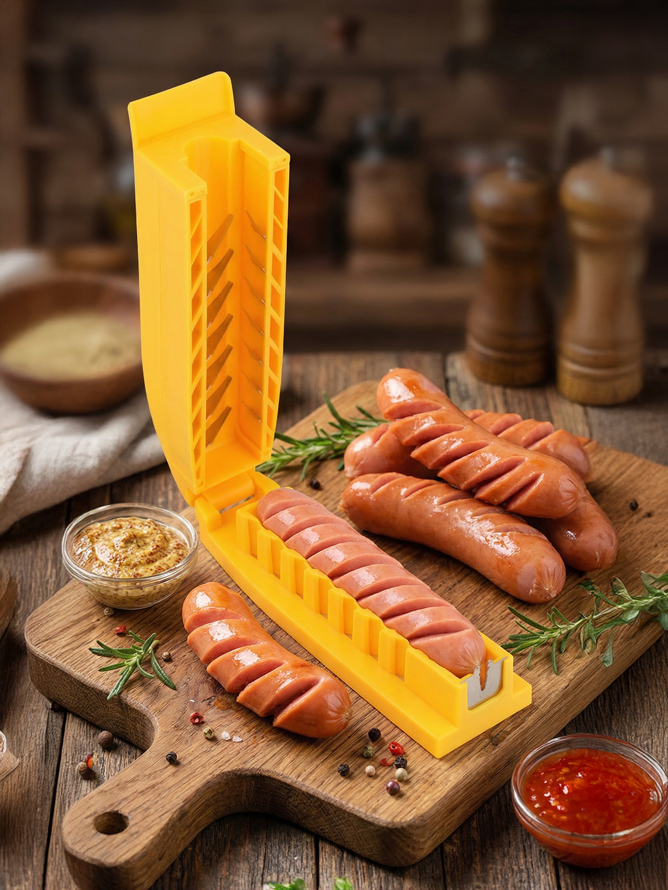 Manual Sausage Slicing Tool Re - Hot Dog Press avaliação e preço